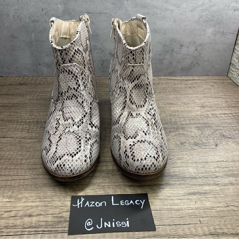 Rampage~Women’s~Light Snake Skin Ankle Booties~Size 8 - Picture 3 of 9